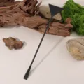 Black stainless steel aquarium sand flattener and scraper tool for aquascaping tanks. - Sand Spatula (OPP Bag) / Black