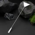 Stainless steel aquarium sand spatula leveling tool, silver metal finish for fish tank. - Sand Spatula (OPP Bag) / Silver