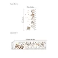 Cartoon animal height growth wall sticker for kids bedroom room decor self adhesive - Animal Height Sticker (ZC2019) / 120cmx30cm