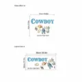 Cowboy boy English wall sticker gender reveal party decoration self-adhesive PVC sticker - Cowboy Boy Theme / ZC1275 Cowboy Boy Style