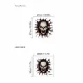 Autocollant mural tête de mort effrayante sticker toilette étanche PVC dimensions 30x27cm - PD366-Mur Brisé Zombie (30x30cm)
