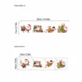 Weihnachten Schalter Aufkleber Cartoon Weihnachtsmann Rentier Wandtattoo Schlafzimmer 36x7cm - PB652 Weihnachts-Schalteraufkleber (Ohne Tasche)