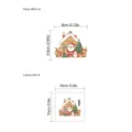 Weihnachten Weihnachtsmann Elch Schalteraufkleber Wandtattoo Kinderzimmer Dekoration 10x10cm - PB654 Weihnachts-Schalteraufkleber (Ohne Tasche)