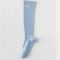 Calcetines de compresion pantorrilla yoga pilates grip azul para deporte variante - Azul claro