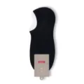 Calcetines invisibles de verano para hombres finos de color liso algodón transpirable - Algodón peinado / 200 agujas / Negro