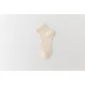 Women summer thin short socks in beige, elegant ballet style breathable casual daily wear. - One Size / Nude