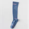 Calcetines compresión antideslizantes profesionales pilates yoga, tejido transpirable con suela grip. - Azul Marino