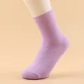 Cómodos calcetines térmicos de invierno morados para mujer, calcetines de felpa gruesos y cálidos. - Caramelo-Púrpura