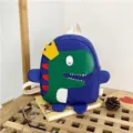 Süßer Cartoon Dinosaurier Kinder Rucksack für Jungen und Mädchen, Kleinkind Kindergarten Tasche. - Blau
