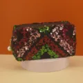 Sequins cosmetic bag fashion large capacity trapezoid makeup pouch for women daily travel storage - Octagonal Style / Purple Green Pink (Octagon Style)