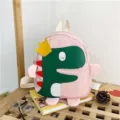 Rosa Dinosaurier Kleinkind Rucksack fur Kinder, susses Cartoon Schultasche Kronen Design Variante - Rosa