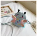Korean style cute children crossbody bag mini bug design shoulder bag for kids new - Blue