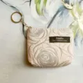 Mini coin purse for women with keychain zipper closure cute floral pattern pink aesthetic wallet - 12*2.5*8.5CM / Lotus Pink