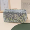 Pailletten Kosmetiktasche gross Fassungsvermoegen tragbare Make up Tasche stilvolle Aufbewahrung - Grau Gold