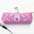 Cute pink strawberry candy pencil case large capacity pu stationery pouch for students - Strawberry Hard Candy