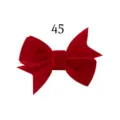 Rote Samt Schleife Haarklammer für Kinder, einfarbig süß Haarschmuck, schöne Seitenklammer Alltag. - Roter Stil (45)