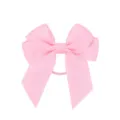 Elastico per capelli con doppio fiocco in gros-grain rosa per accessori bambina - Rosa (123)