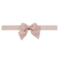 Cute baby bow headband pink elastic hair band for little girls sweet infant accessories - Macaron Pink (813)