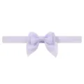 Macaron Light Purple Baby Bow Headband, Cute Infant Elastic Hair Band Variant Details - Light Purple (420)