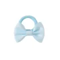 Light blue mini bow hair tie for kids, cute elastic hair rubber band with grosgrain ribbon. - Light Blue Style (5161)