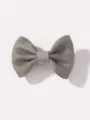 Molletta per Capelli Fiocco Grigio Bambina Fermaglio Accessori Capelli Grazioso - Grigio