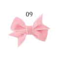 Roze fluwelen strik haarspeld voor kinderen, schattig effen baby haaraccessoire model 09. - Roze Stijl (09)