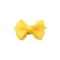 Adorable bright yellow grosgrain ribbon bow hair clip for babies and young children - Yellow