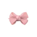 Handmade adorable pink grosgrain ribbon bow hair clip accessory for baby girls - Pink