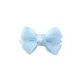 Cute light blue grosgrain ribbon bow hair clip for children's headwear hair accessory - Light Blue