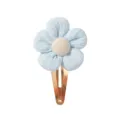 Sweet light blue fabric flower hair clip for kids featuring a cute floral design - Flower BB Clip (11)