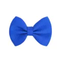 High-quality royal blue children's grosgrain ribbon bow hair clip variant for girls - Sapphire Blue