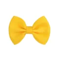 Yellow grosgrain ribbon bow hair clip for toddlers and baby girls hair styling - Yellow