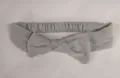 Bandeau bébé en coton froissé gris clair avec un grand nœud papillon doux et souple - 3 Pièces/Paquet / Gris Clair (119)