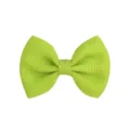 Children's cute lime green grosgrain ribbon bow hair clip for hair accessories DIY - Light Green