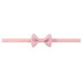 Fascia elastica in nylon rosa per neonati con un grazioso fiocco in nastro grosgrain - rosa scuro