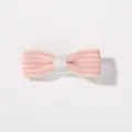 Barrette à cheveux à rayures roses et blanches pour enfants, bel accessoire bébé - Rayures Rose et Blanc (23)