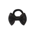 Children black mini bow hair tie cute elastic hair rope rubber band for girls daily styling - Black Style (5161)