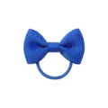 Elastico per capelli con fiocco in nastro grosgrain blu accessorio carino per bambine - Blu Reale (6)