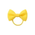 Simpatico elastico per capelli con fiocco in nastro grosgrain giallo brillante per bambini - Giallo Brillante (10)