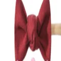 Solid wine red bow headband for babies and toddlers made of soft fabric material - Burgundy