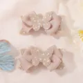 Paar roze glitter vlinder strik haarspeldjes voor meisjes kapsels en paardenstaart. - 款式813 / 2 Stuks/Set