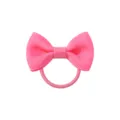 Elastico per capelli con fiocco in nastro grosgrain rosa acceso per bambini. - Rosso Rosa (13)