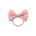Grazioso elastico per capelli con fiocco in gros-grain rosa per bambini elastico - 芭比粉(16)