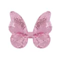 Pinza para el pelo de mariposa rosa brillante accesorio para bebés y niñas pequeñas - Rosa (2)