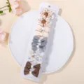 Set de 10 mini-barrettes pour filles avec motifs de fleurs et de nœuds variés - Style 10D (10 Pièces)