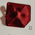 Handmade classic red grosgrain ribbon bow hair clip for children babies hair accessory - Red