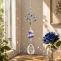 Acchiappasole in cristallo con albero della vita malocchio per decorazione finestra arcobaleno - Stile Albero della Vita