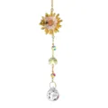 Acchiappasole in cristallo con girasole e ape per decorazione sospesa da giardino - Stile Ape Girasole
