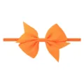 Bandeau orange vif avec nœud en gros-grain accessoire de cheveux pour les bébés. - Orange (31)