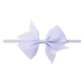Bandeau bébé violet clair élégant avec un nœud en ruban gros-grain pour tout-petits - Lavande (420)